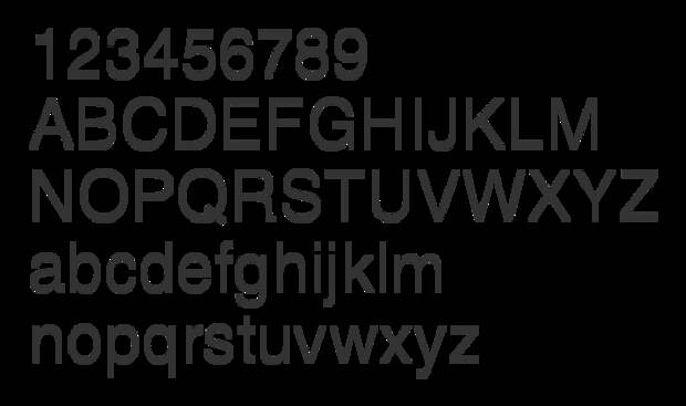 sans serif
