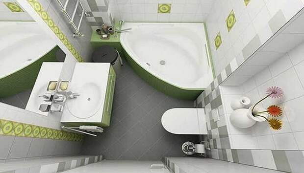 Как увеличить ванную комнату. / Фото: magicflat.net