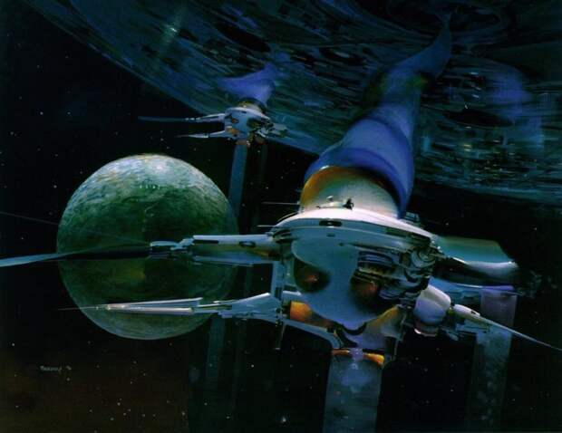 Космические корабли Джона Берки джон берки, искусство, космические корабли, космос, рисунки