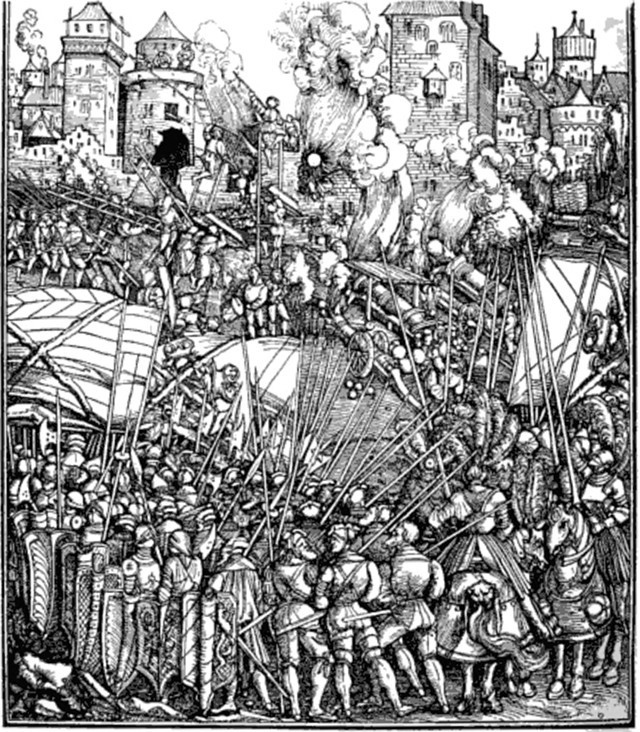 Осада некоего города войсками Максимилиана. Kulturgeschicht, Band 1 - Артиллерия Европы в 1505–1515 годах. Часть I | Военно-исторический портал Warspot.ru