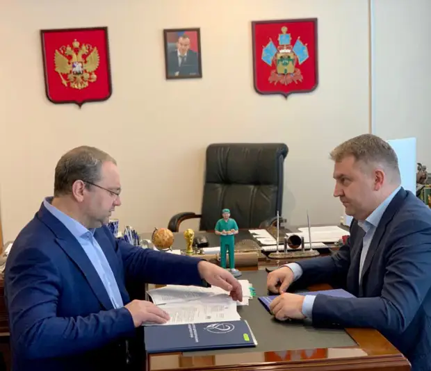 Дмитрий Ламейкин встретился с министром здравоохранения Кубани: обсудили строительство поликлиники
