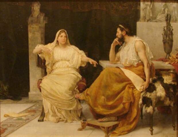 Перикл и его жена – гетера Аспасия. | Фото: lifo.gr.