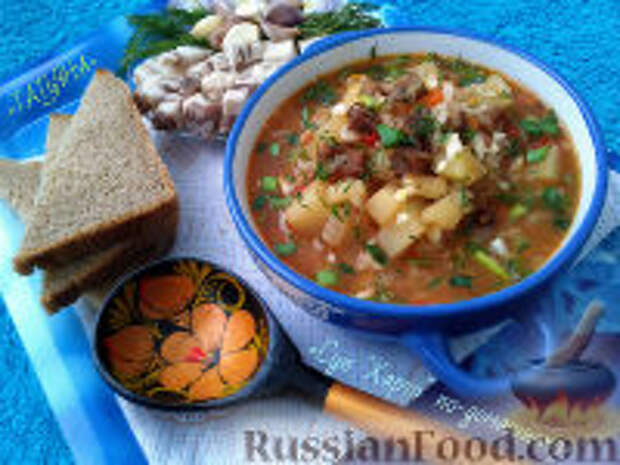Фото к рецепту: Суп "Харчо" по-домашнему Фото к рецепту: Суп "Харчо" по-домашнему