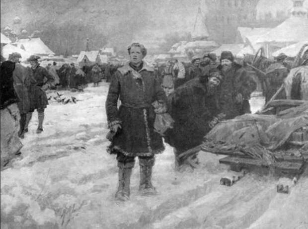 Юноша Ломоносов в Москве. А. И. Васильев, 1957 г.