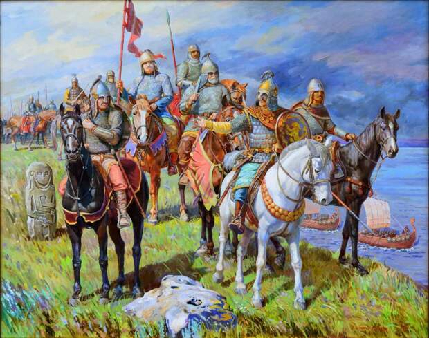 Поход Святослава на хазарский каганат Худ.Е.Штыров.jpg