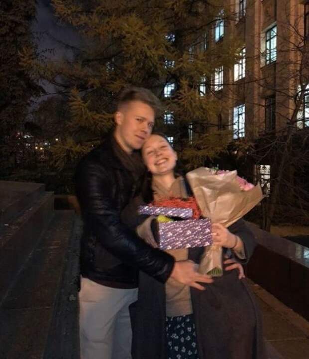 Екатерина Старшова со своим парнем; фото из ее личного блога