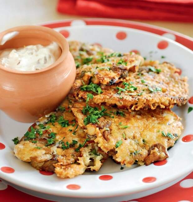 Грибные оладьи. \ Фото: userapi.com. Грибные оладьи. \ Фото: userapi.com.