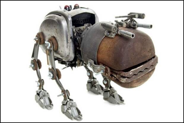 Домашний робот пёс в стиле стимпанк. Автор: Stephane Halleux 