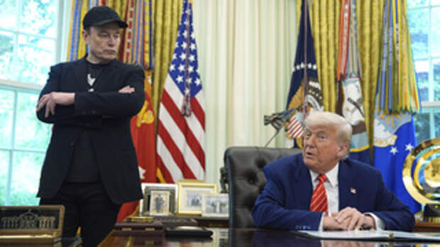 Пресс-конференция Дональда Трампа и Илона Маска в Овальном кабинете Белого дома / Фото: Evan Vucci /  AP / TASS 