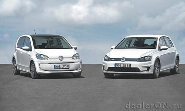 Перед Франкфуртским дебютом Volkswagen показал e-Golf и e-Up!