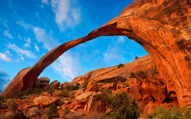 Скала "Арка" - национальный памятник штата Юта геология, история с географией, красота, скалы