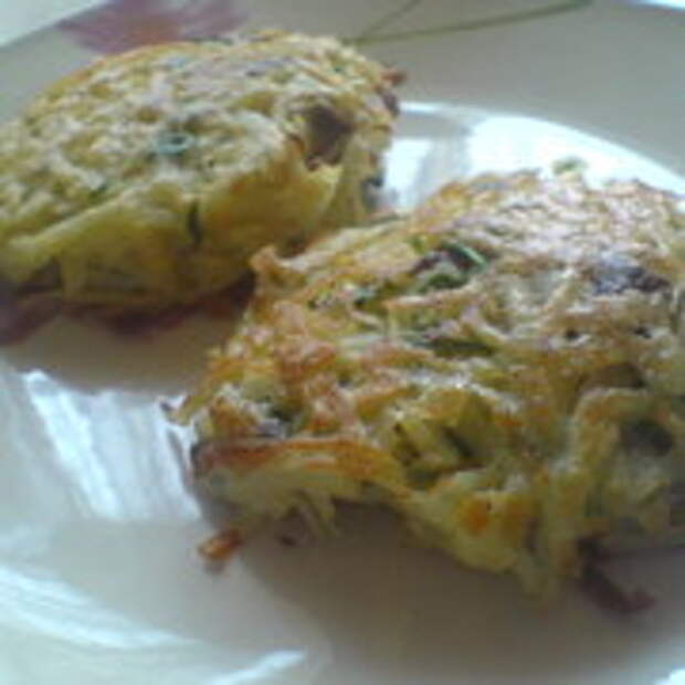 Драники картофельные с маслятами