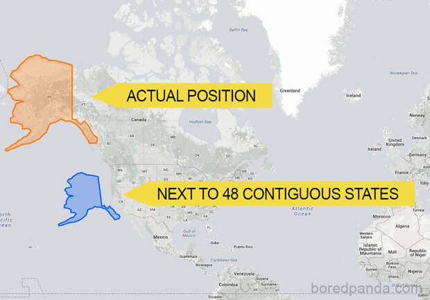 Alaska Doesn't Seem So Big When Compared To 48 Contiguous States