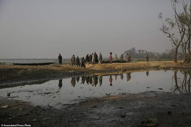 India Kashmir Reclaiming a Lake