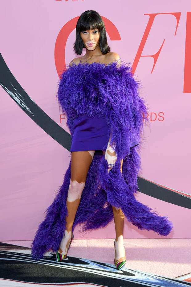 Винни Харлоу в Christian Siriano Сенсационно: 23 сексуальные супермодели на премии CFDA Fashion Awards (фото 17)