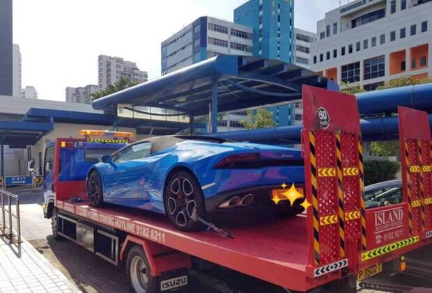 В Сингапуре за гонки на дороге у водителя конфисковали Lamborghini Huracan, lamborghini, видео, сингапур, суперкар