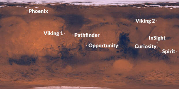 planned InSight landing location