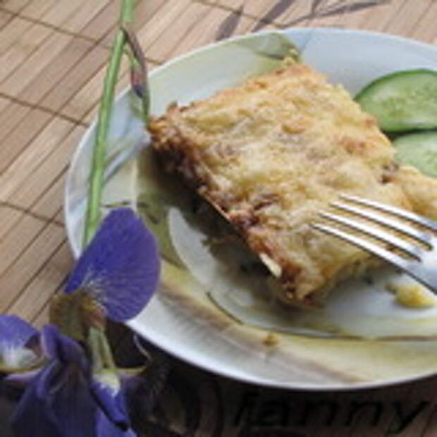 Капустная запеканка с грибами