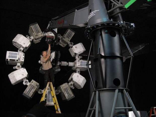Модель космического корабля, показанная в киноленте «Интерстеллар» декорации, кино, модели, съемка