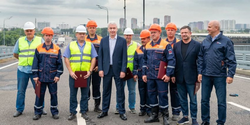 Собянин открыл путепровод на участке Юго-Восточной хорды от Рязанского проспекта до ТТК