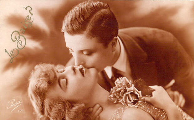 Французские открытки, в которых показано, как романтично целовались в 1920-е годы 15