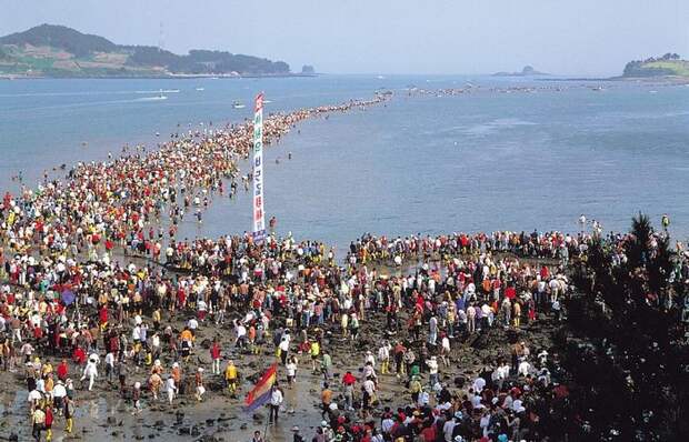 Место проведения ежегодного фестиваля «Разделения моря».