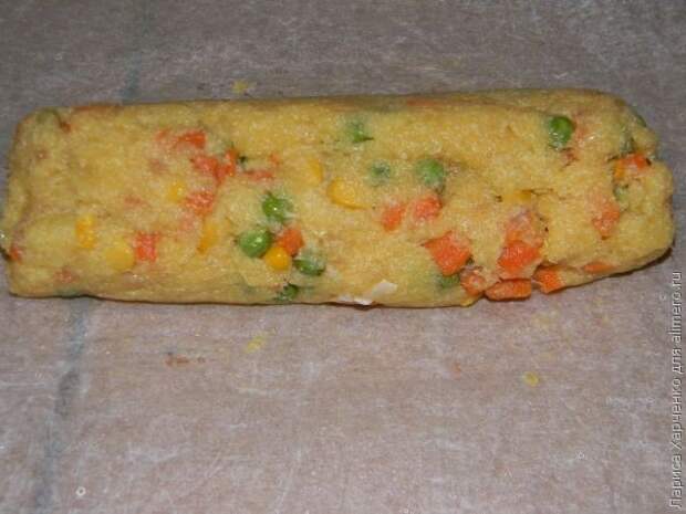 Рыбный рулет с овощами Рыбный рулет с овощами