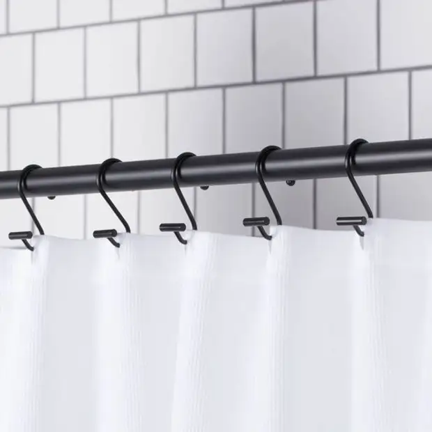 10 идей для крепления занавесок и перегородок в ванной комнате
