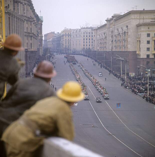 Церемония захоронения останков Неизвестного солдата в Москве, 1966 год СССР, быт, воспоминания, ностальгия, фото