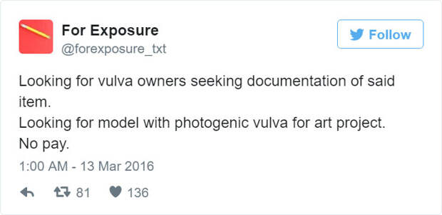 For Exposure