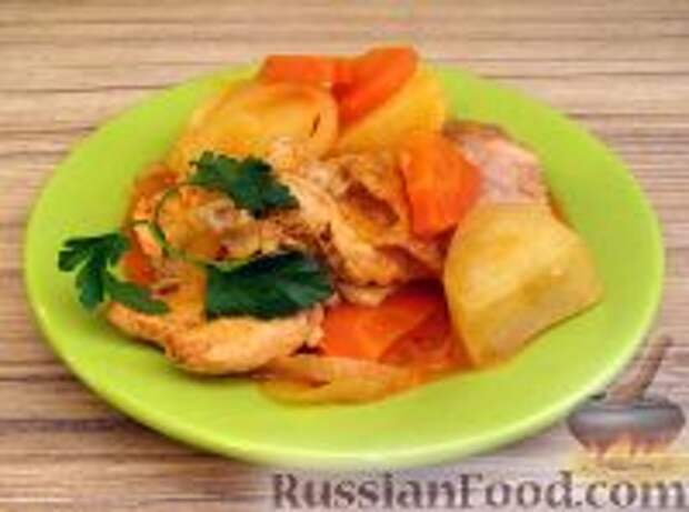 Фото к рецепту: Жаркое из кролика