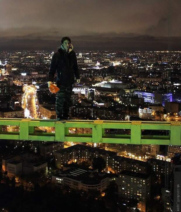 Москвич покоряет высотные строения