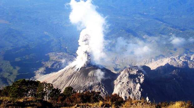 Санта-Мария, высота 3 772 м, Гватемала вулканы, действующие вулканы
