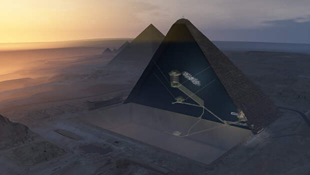 Физики нашли "тайную комнату" в пирамиде Хеопса