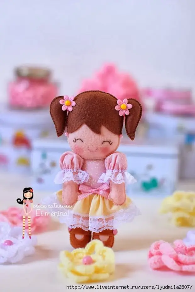 Маленькие игрушки из фетра. Выкройки фетровых игрушек - Сделай сам ...