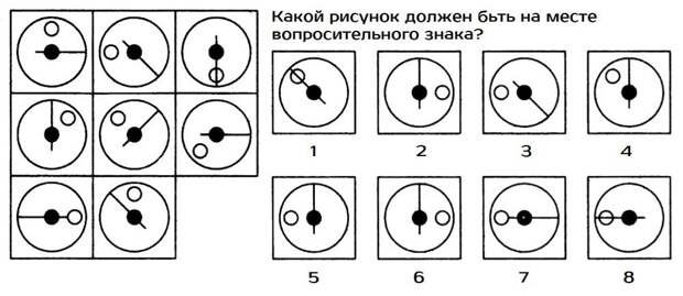 Какой рисунок нужно поставить на место вопросительного знака?