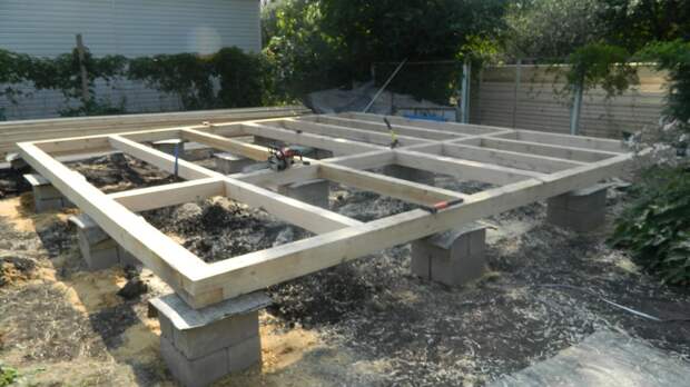 Возведение фундамента