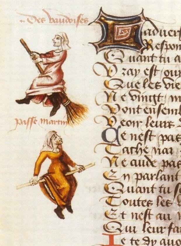 Иллюстрация из Поэмы о ведьмах, Мартина ле Франка (1451)  Ведьмины весы, история