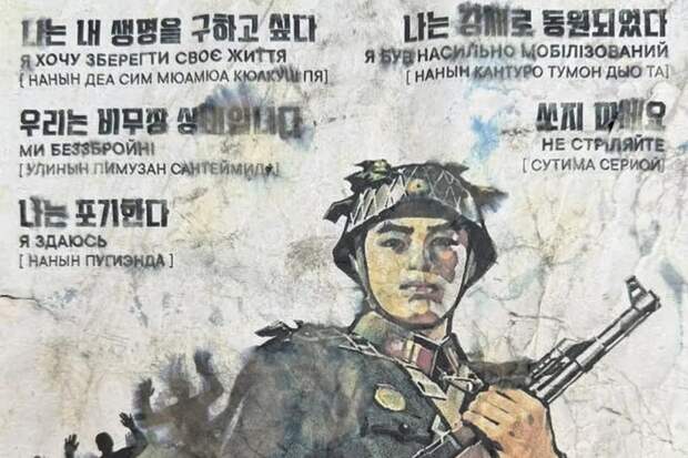 Появилось фото листовки КНДР с призывом к ВСУ сдаваться