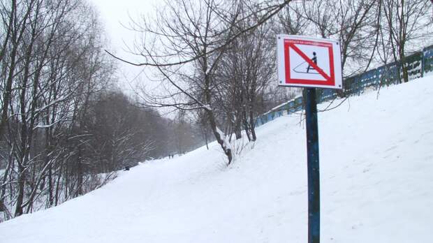 В Марьиной роще дети катаются на «ватрушках» с откосов железнодорожного полотна