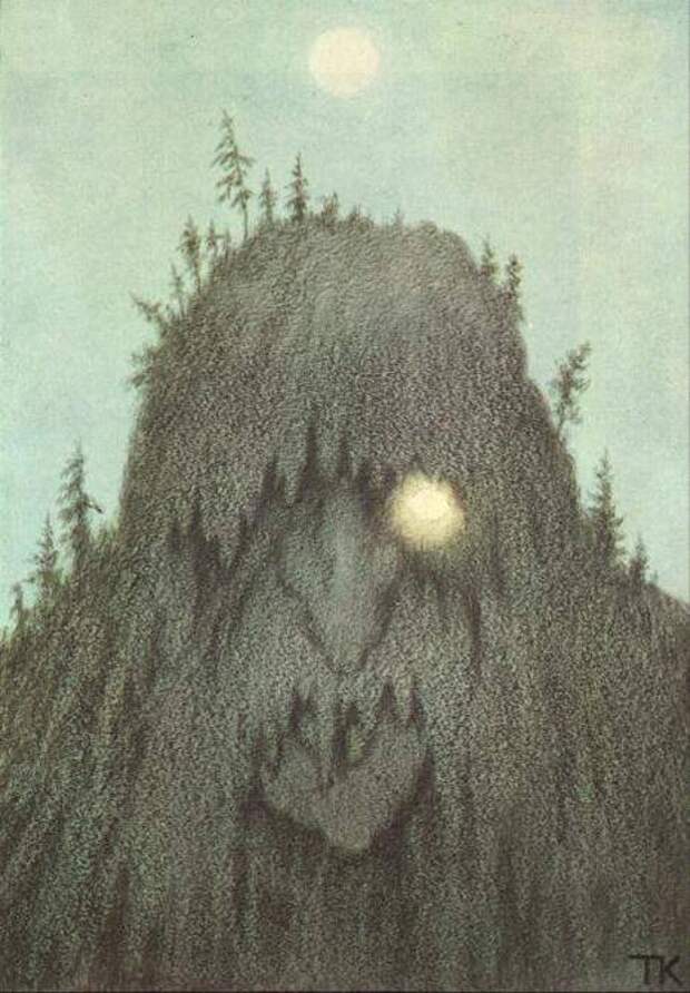 Т. Киттельсен. Лесной тролль. 1906