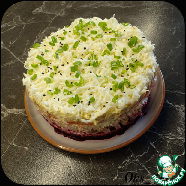 Салат «Грузди под сугробом»