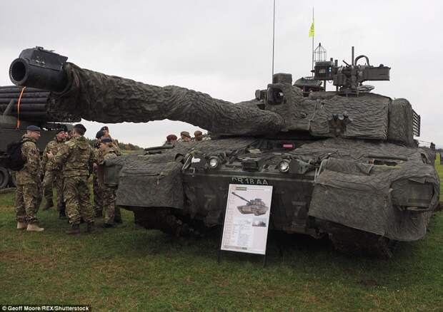 The event was designed to showcase the capabilities of the British army including the fearsome Challenger II main battle tank