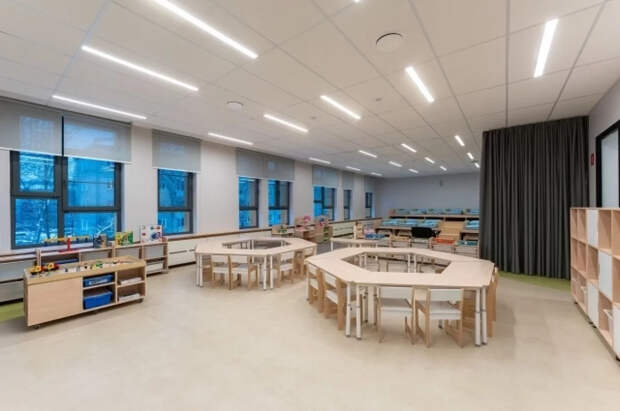 Собянин сообщил о завершении строительства детского сада на севере Москвы