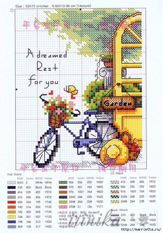 Вышиваем велосипед. Идеи со схемами (13) (490x700, 320Kb)