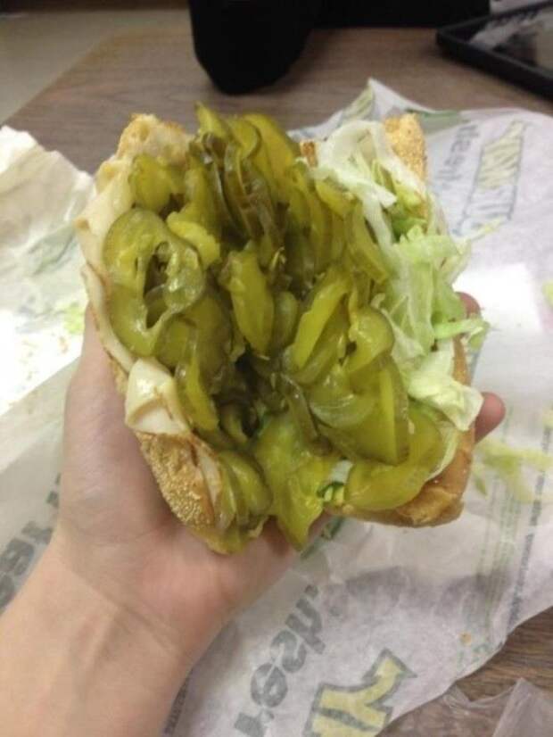 So I Asked For Extra Pickles Today At Subway