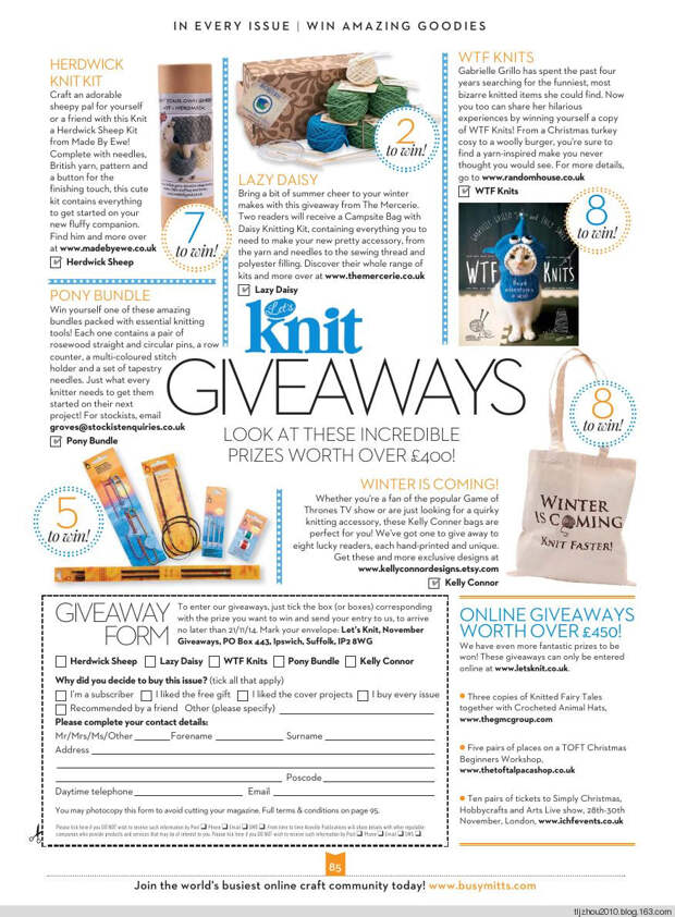 Lets Knit Single Issue №14 Nov 2014 - 紫苏 - 紫苏的博客