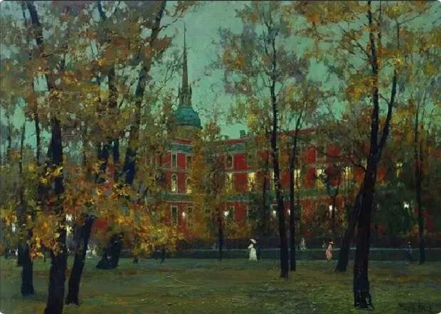Инженерный замок. Художник: Юрий Васендин. Инженерный замок. Художник: Юрий Васендин.