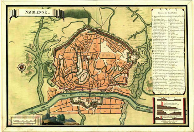 1750 Шведский план Смоленска