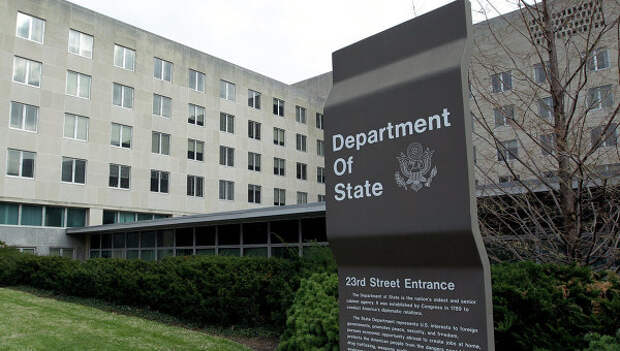 Здание Госдепартамента США в Вашингтоне. Архивное фото Здание Госдепартамента США в Вашингтоне. Архивное фото